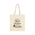 Read Past My Bedtime Tote Bag | Book Lover Canvas Tote, Reading Books Design