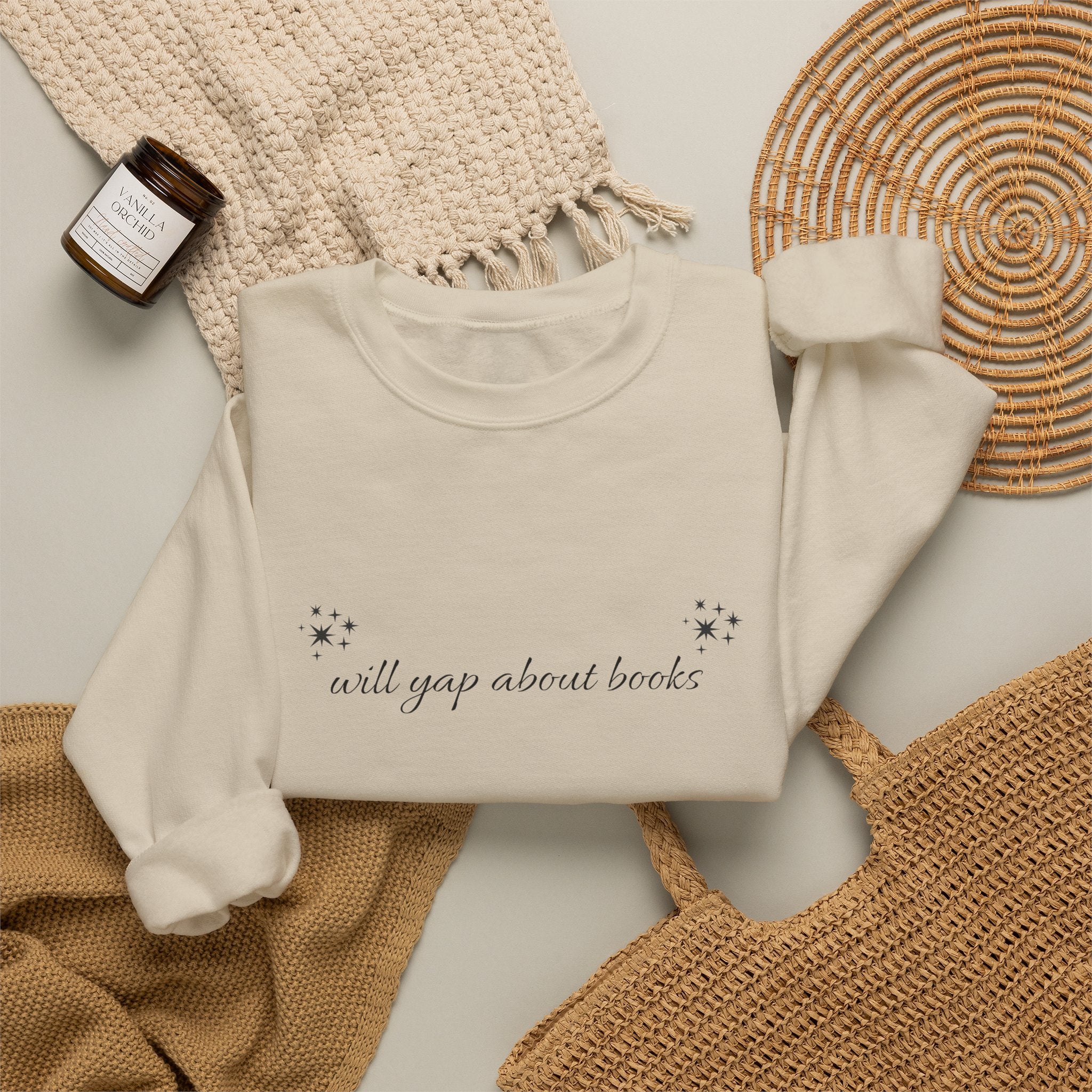 Will yap about books Sweatshirt | Booklover, Cozy Reading, Gift