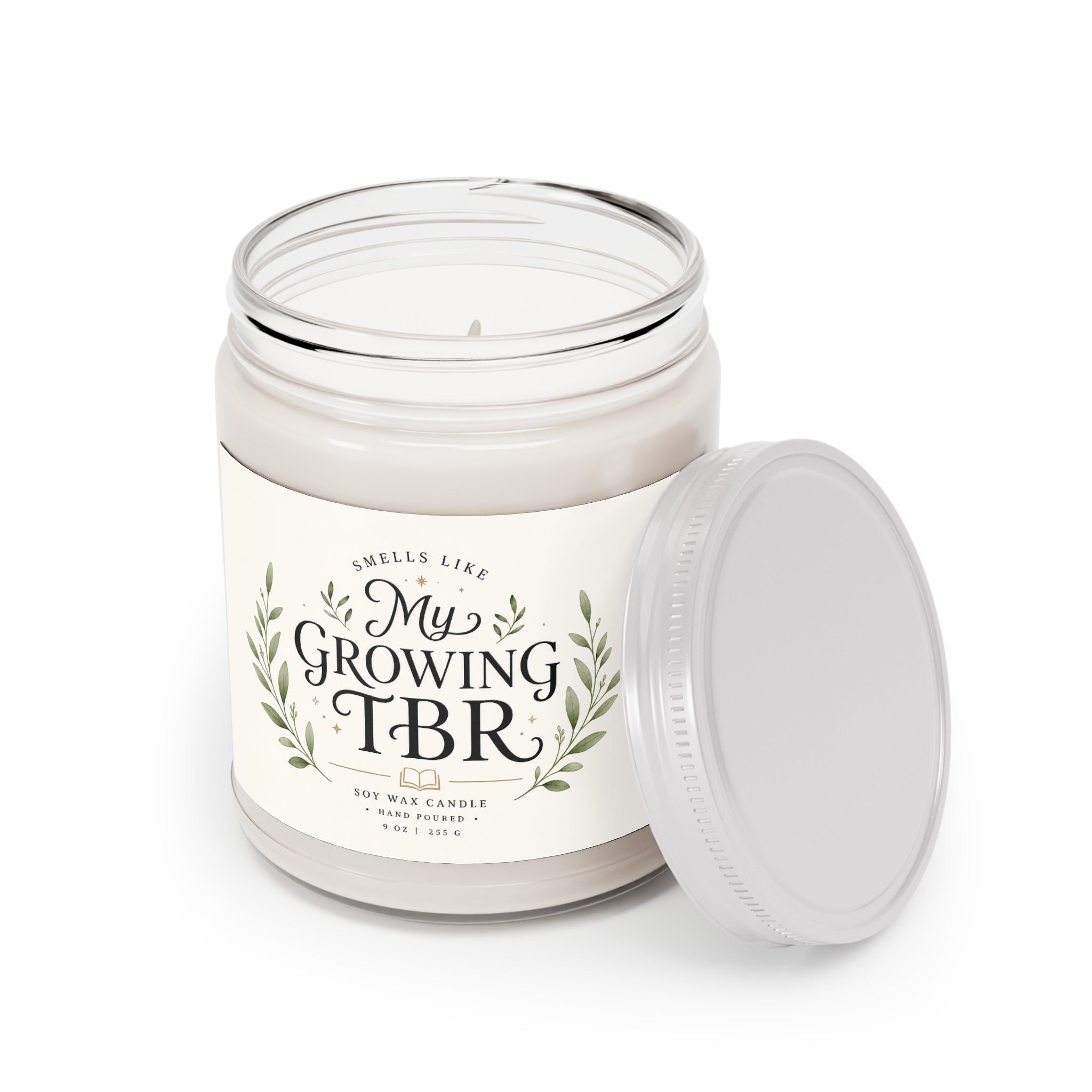 My Growing TBR Candle, 9oz Soy Jar | BookTok Gift