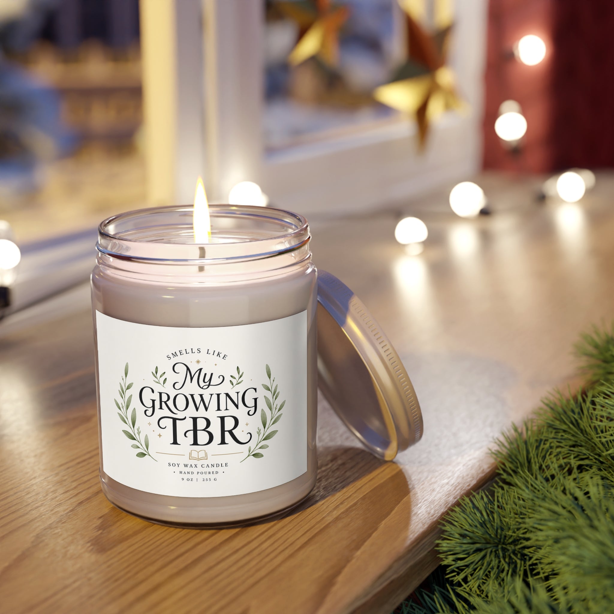 My Growing TBR Candle, 9oz Soy Jar | BookTok Gift