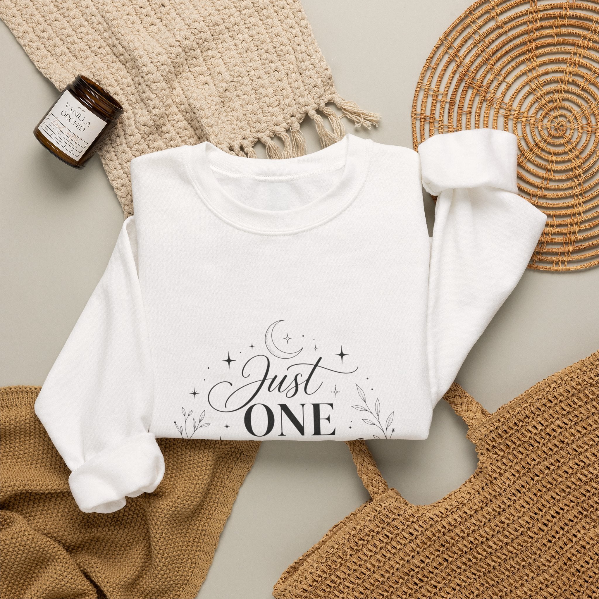 Just One More Chapter Sweatshirt | Reading Quote Crewneck