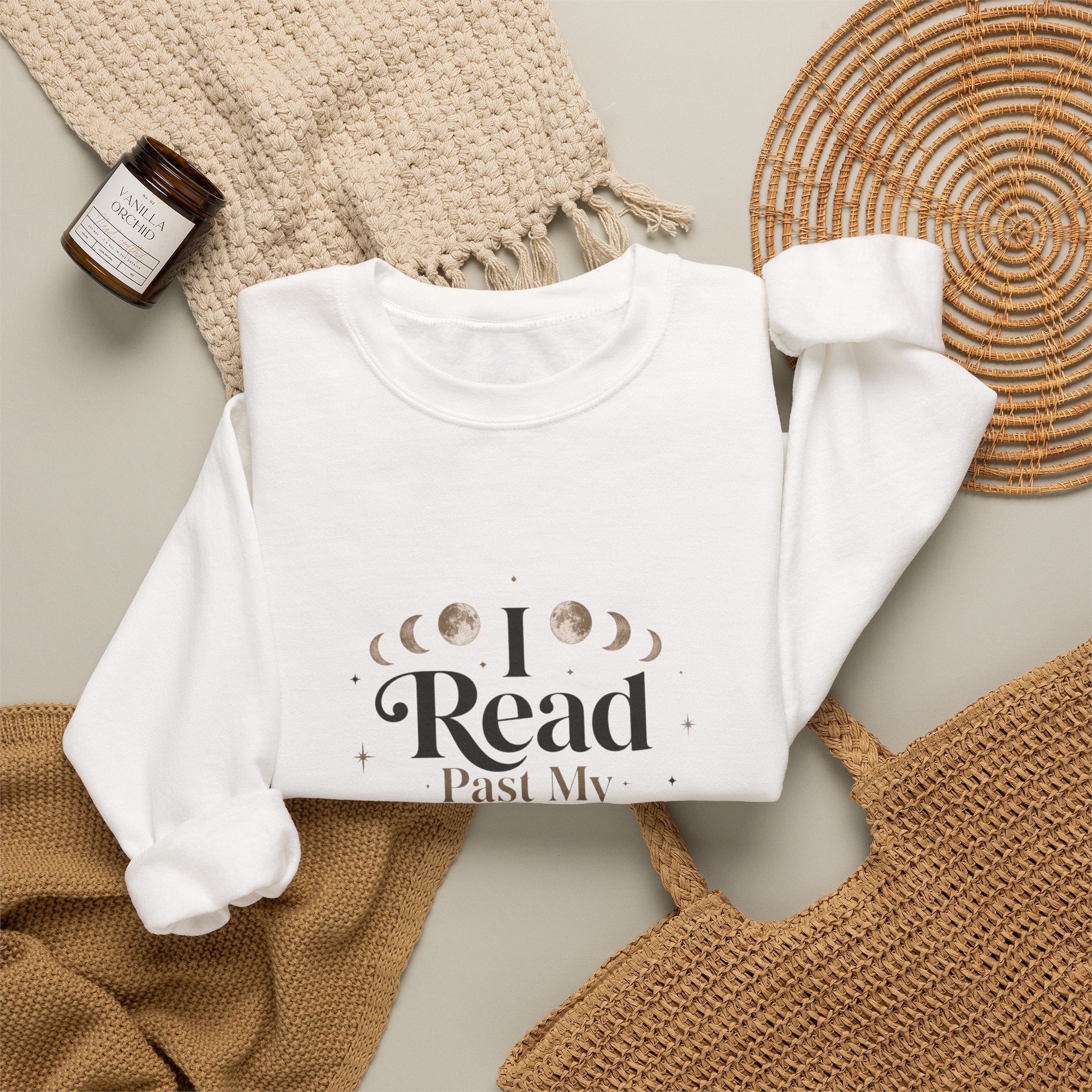 I Read Past My Bedtime Sweatshirt | Cozy Booktok Sweatshirt