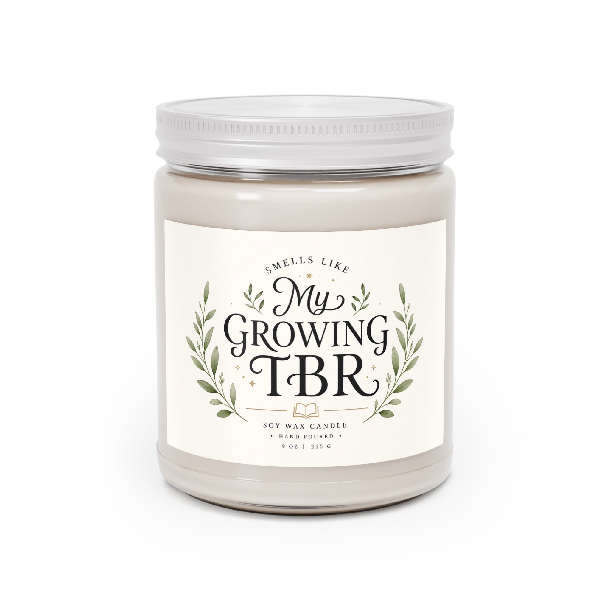 My Growing TBR Candle, 9oz Soy Jar | BookTok Gift