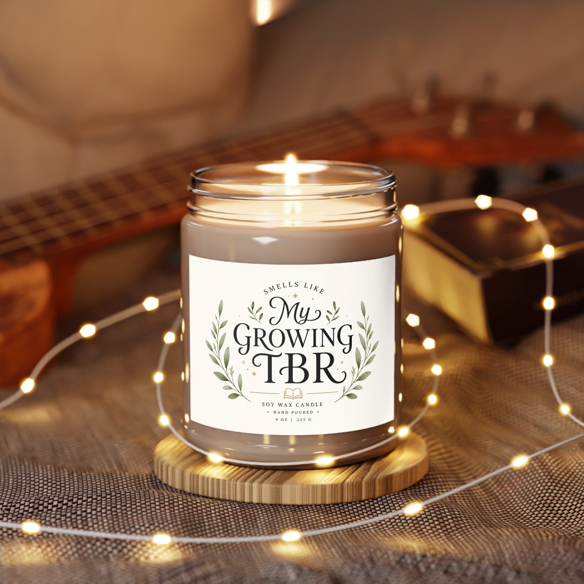 My Growing TBR Candle, 9oz Soy Jar | BookTok Gift